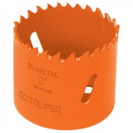 Sierra de copa Bimetalicas 2 1/8" o 53.9mm, dientes de acero alta velocidad, Para metal y Madera, COBI-2-1/8 18098 Truper
