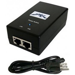 POE Ubiquiti POE-24-12W-G, 24V 0.5A 12W Output Power over Ethernet Adapter, Gigabit LAN Port, 100-240v