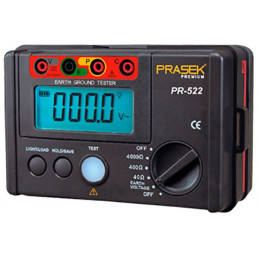 Telurometro Digital Prasek Premium PR-522, Medidor de Resistencia de aislamiento 4000 OHM