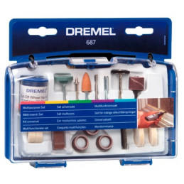 Kit de Accesorios Dremel 687, 52 piezas accesorios MultiUsos