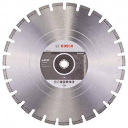 Disco de corte para Asfalto Bosch Profesional 18" 457mm, Diamantado Uso en Hormigon y asfalto 2608602627