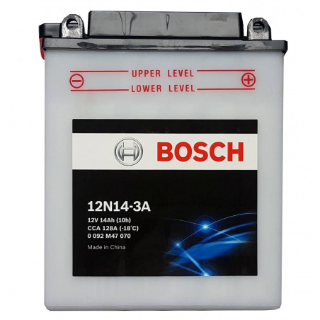 Bateria Motocicleta Bosch 7AH 12V BB7B-B + - CCA 124A 14.7x6x13cm