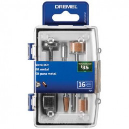 Kit Accesorios para Metal Dremel 734, 16 accesorios Micro Kit de metal rotativo