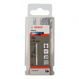 Broca Metal HSS-G Bosch 5.2mm - 13/64" Acero Rapido 2608585445 para acero hierro 10 Unidades