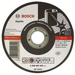 Disco Abrasivo Corte Bosch Inox 4 1/2" - 115mm x1.0x22.23mm Expert 2608600545