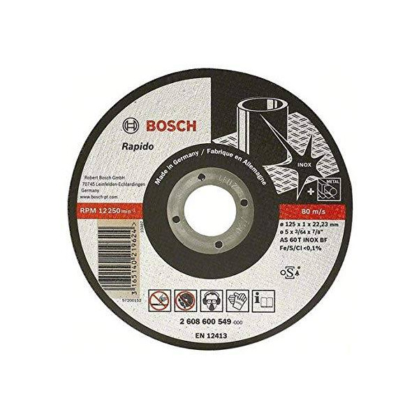 Disco Corte 115x1.0mm Inox Expert, Bosch 2608600545