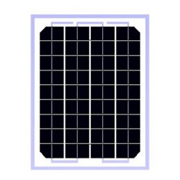 Panel Solar Monocristalino 5W 12V - 27.5x19.5x1.7cm, ODA5-18-M Osda