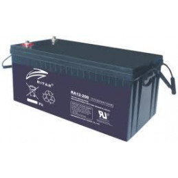 Bateria AGM VRLA Ritar RA12-200 12V 200Ah Terminal F10/F16 20x52.2x22.3cm