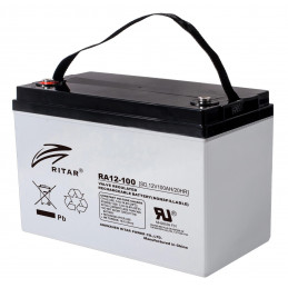 Bateria AGM VRLA Ritar RA12-100 12V 100Ah Terminal F5/F12 32.8x17.2x22.2cm