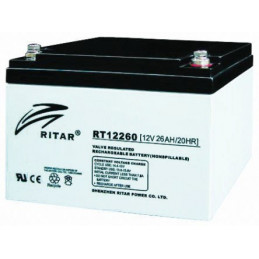 Bateria AGM VRLA Ritar RT12260 12V 26Ah Terminal F13 16.6x17.5x12.5cm