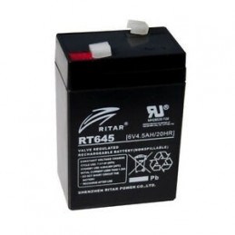 Bateria AGM VRLA Ritar RT645 6V 4.5Ah Terminal F1 7x4.7x9.9cm