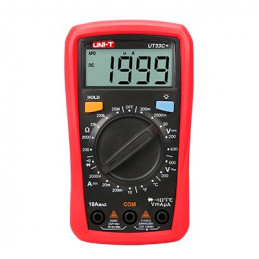 Multimetro Mini Digital UNI-T UT-33C+ ACDC600V 10A Resistencia Temperatura Diodo Continuidad