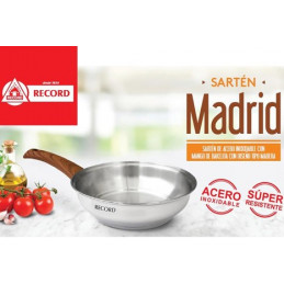 Sarten Madrid N22 Con Fondo Difusor y Mango Madera, 9875221010 Record