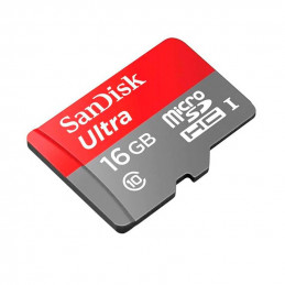 Memoria Flash microSDHC SanDisk Ultra A1, Class10, UHS-I, 16GB
