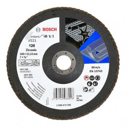 Disco Flap ECO 180mm Gr120, para Inox/Metal Bosch 2608619295