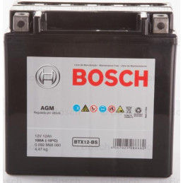 Bateria Motocicleta Bosch 12Ah 12V BTX14-BS + - AGM VRLA CCA210