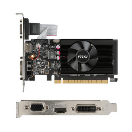Tarjeta de video MSI Nvidia GeForce GT 710, 2GB DDR3 64-bit, PCI-e 2.0, Low-Profile.
